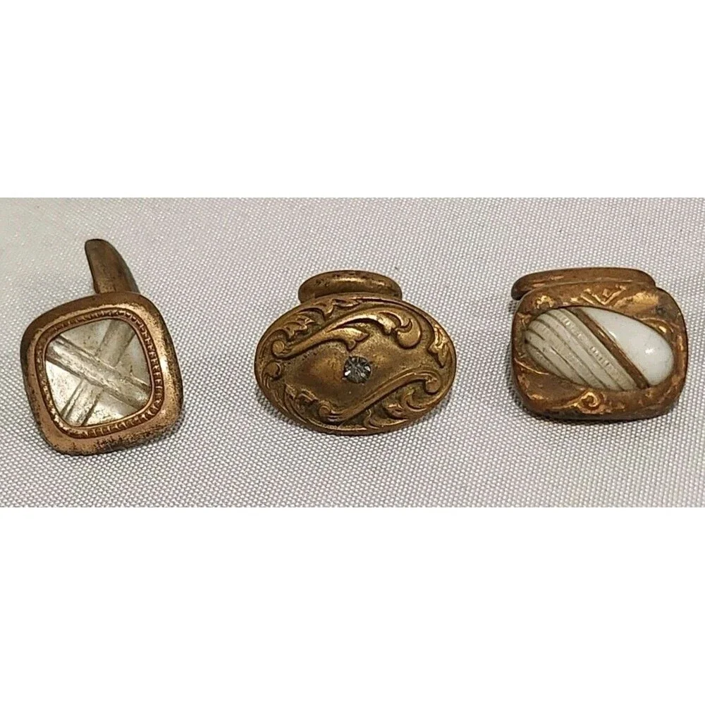 Lot Of Assorted Vintage Metal Cufflinks 10 Pieces